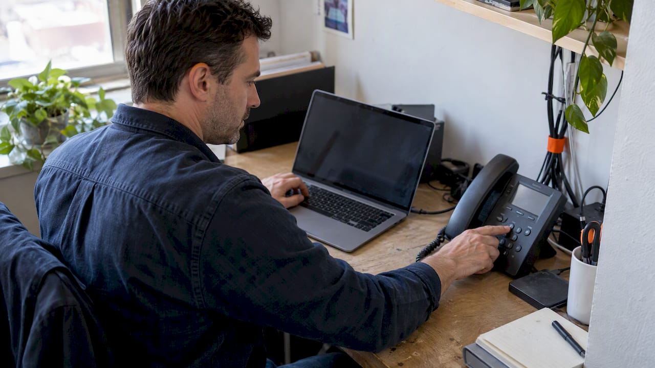Owner configuring voicemail email delivery