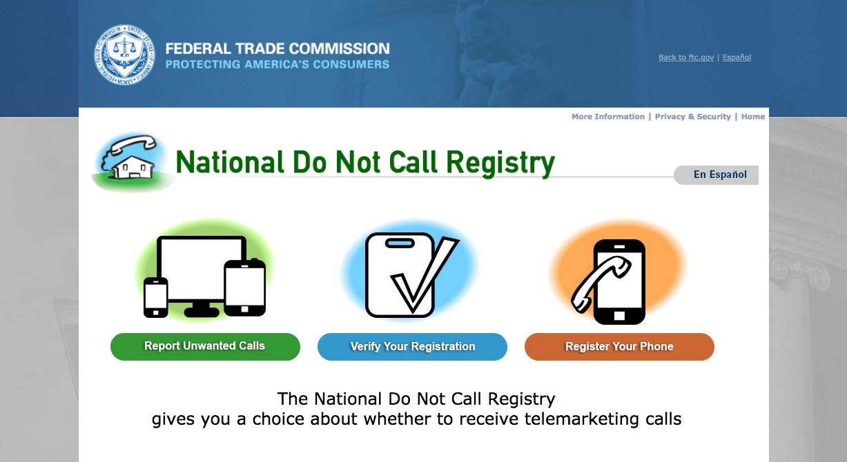 National Do Not Call Registry