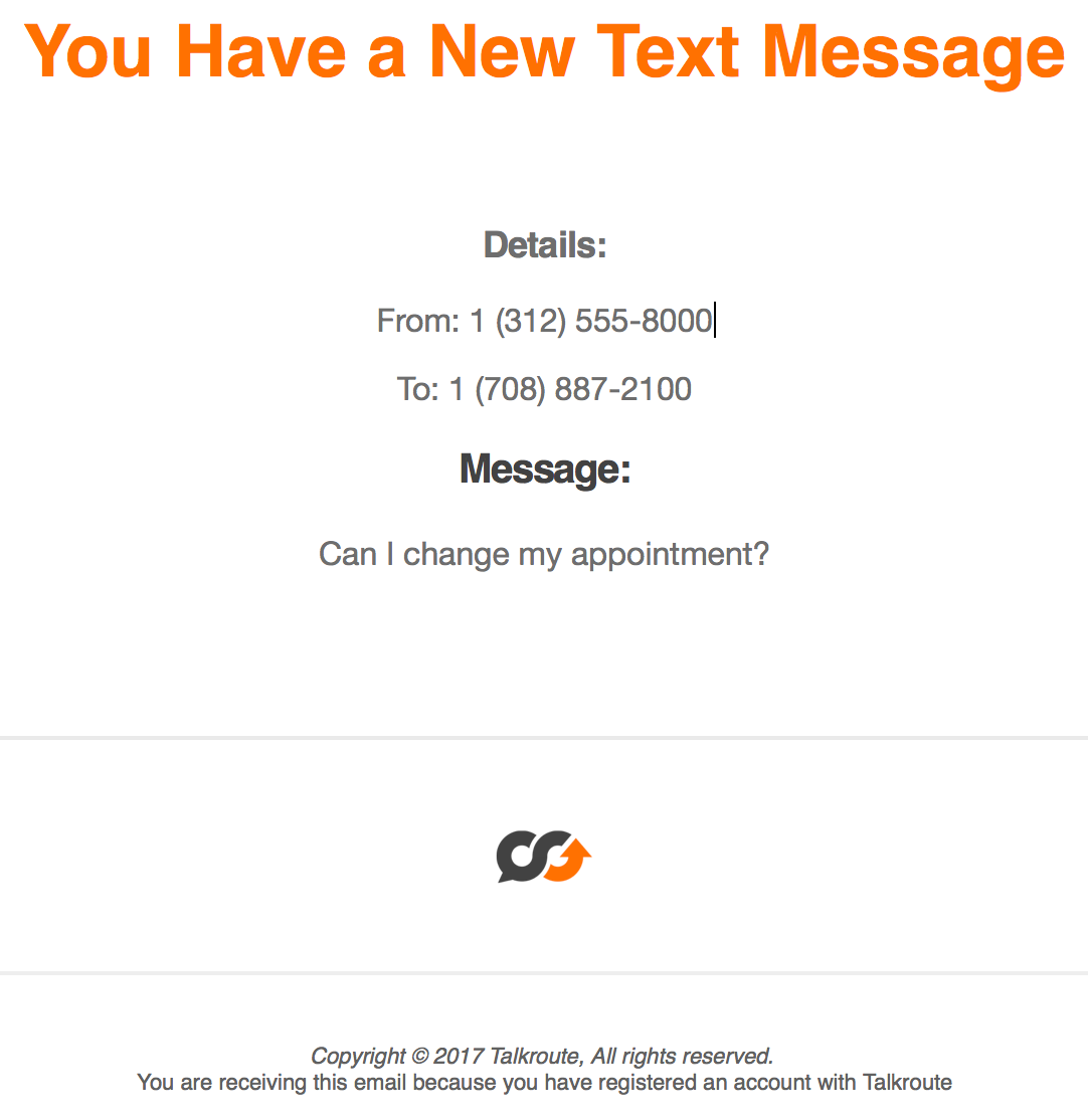 email notification 01
