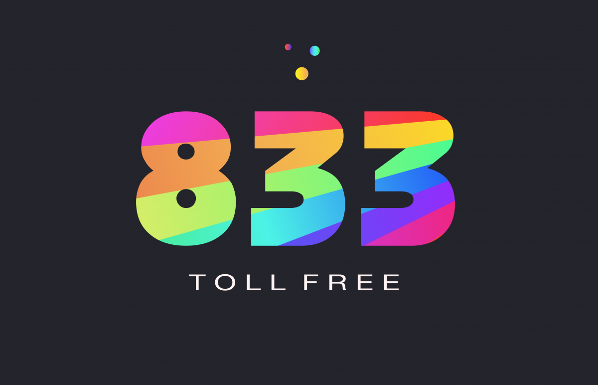 833 toll free