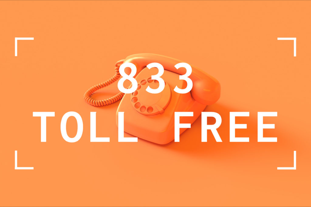 833 toll free