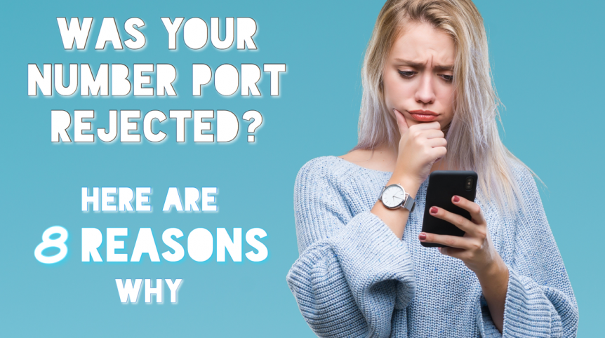 Number Port Rejected Reasons