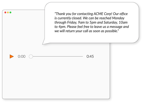 Custom Closed Messages