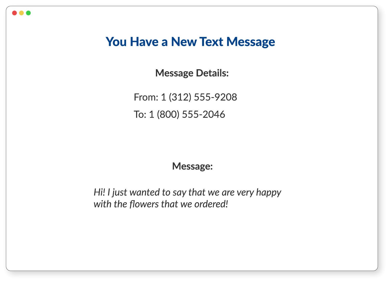 Text-to-Email Notifications