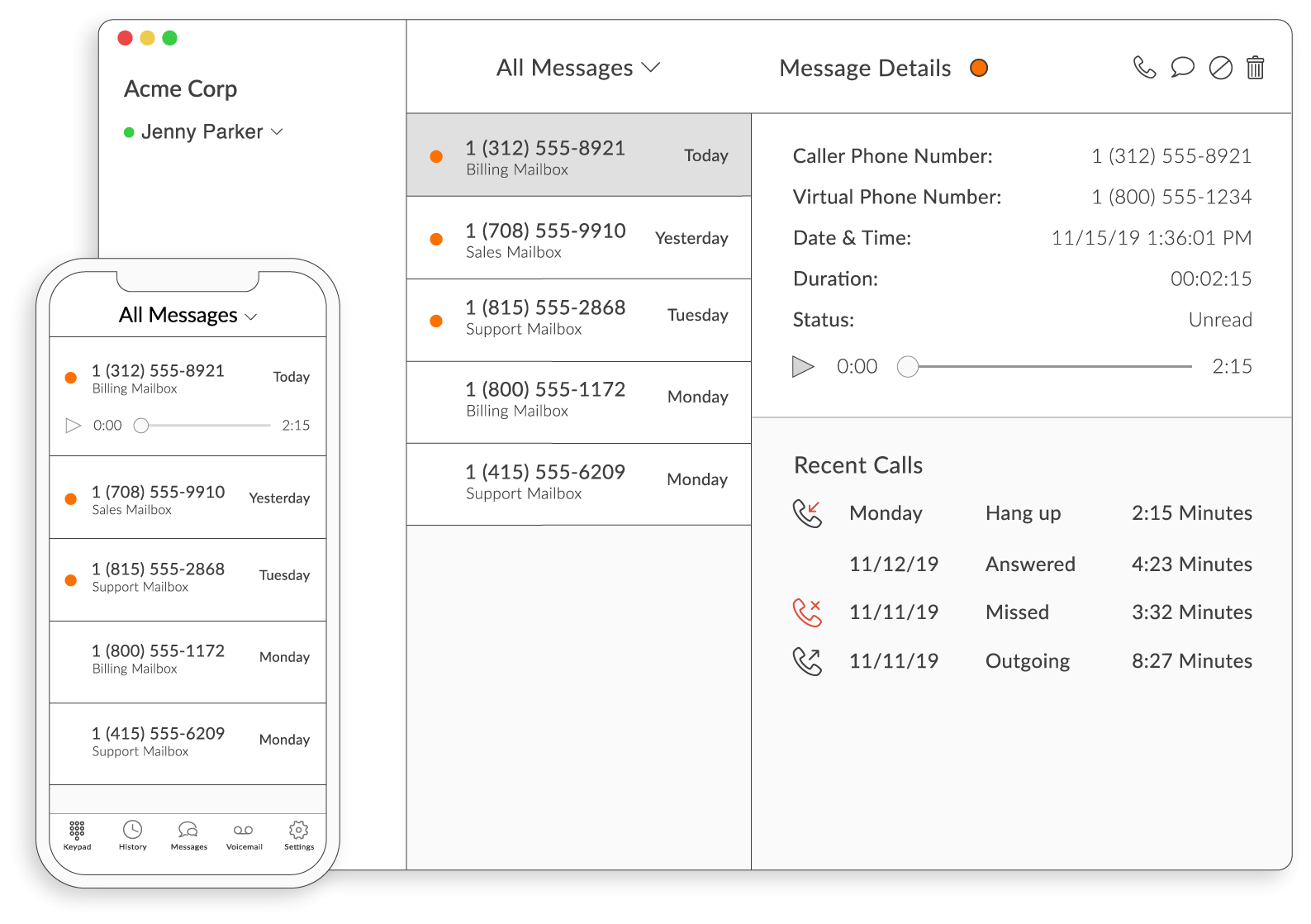 Voicemail Menu Options