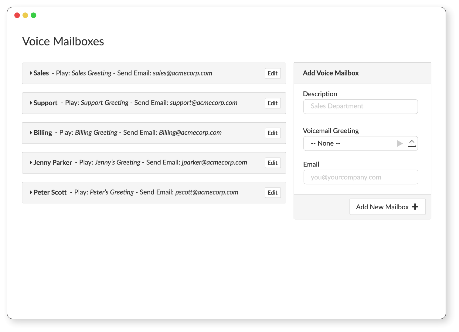Mailboxes for Everyone