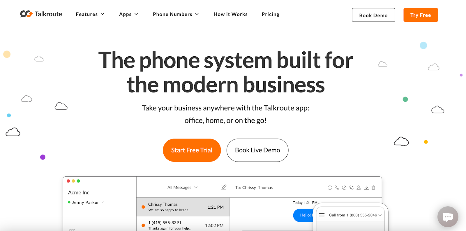 Talkroute phone system 