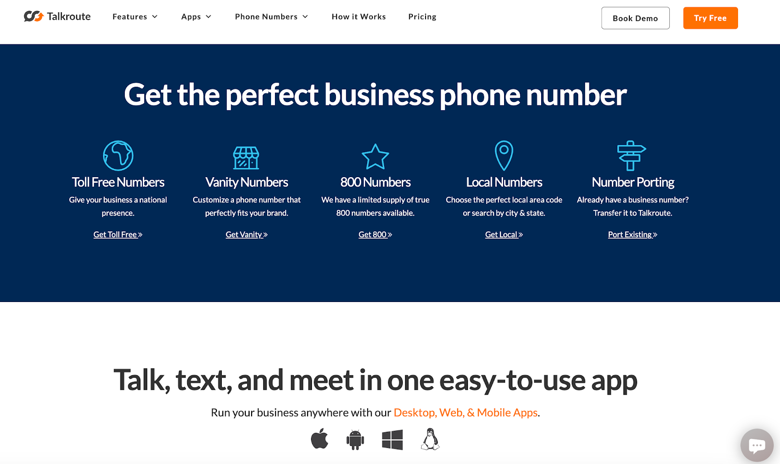 Talkroute Business Phone Number