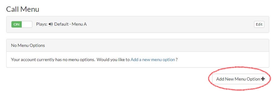 Add new Menu option