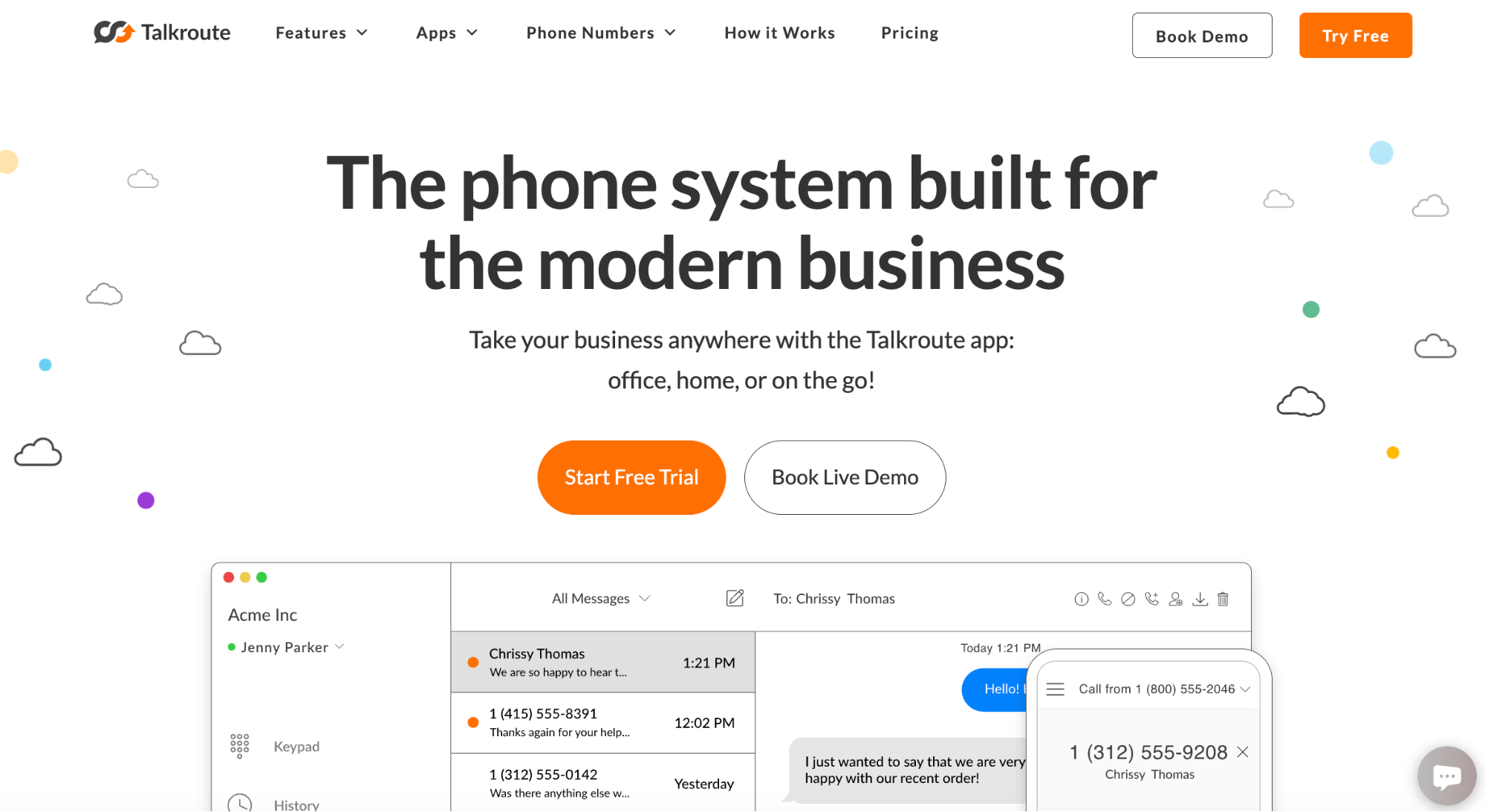Talkroute website