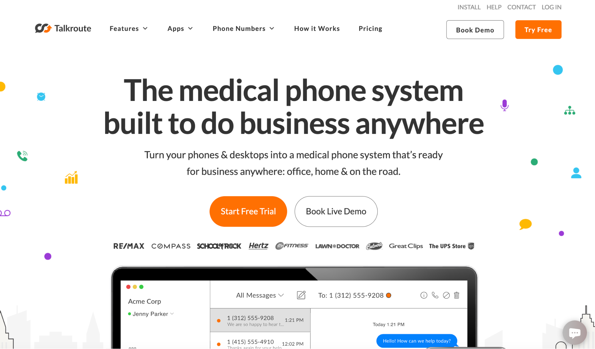 Talkroute medical phone system