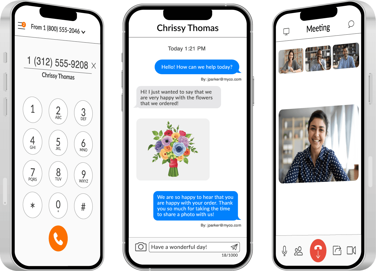 calling and texting examples