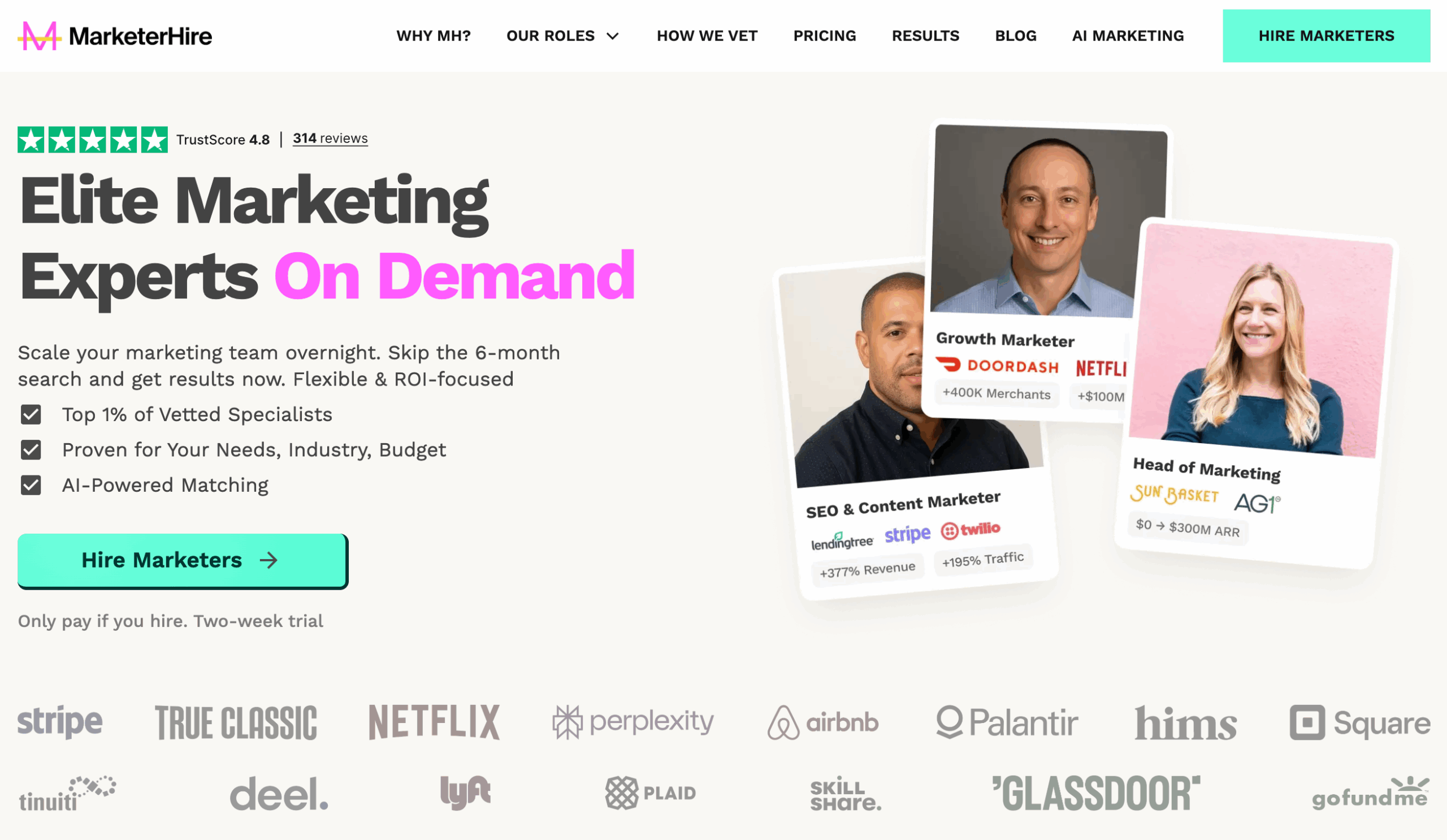 What Is MarketerHire for small business