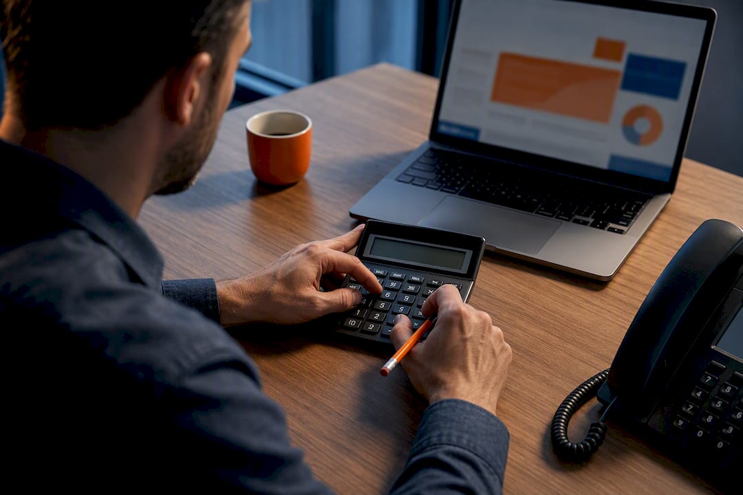 Small business phone cost planning workspace